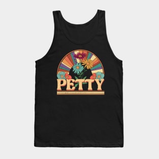 Petty Flowers Name Personalized Gifts Retro Style Tank Top